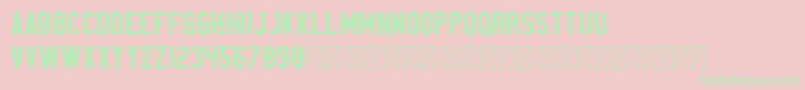 Elephant PersonalUse Font – Green Fonts on Pink Background