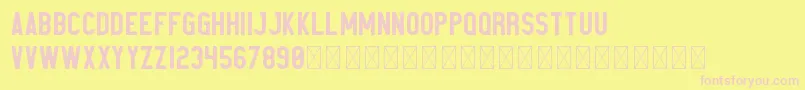 Elephant PersonalUse Font – Pink Fonts on Yellow Background