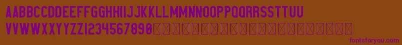 Elephant PersonalUse Font – Purple Fonts on Brown Background