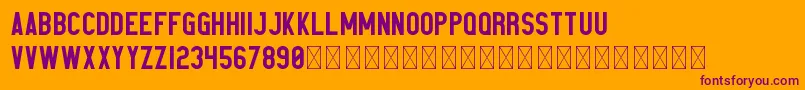 Elephant PersonalUse Font – Purple Fonts on Orange Background