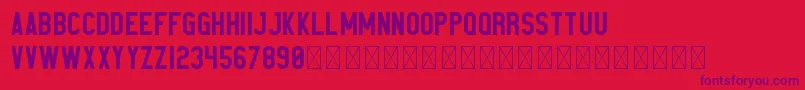 Elephant PersonalUse Font – Purple Fonts on Red Background