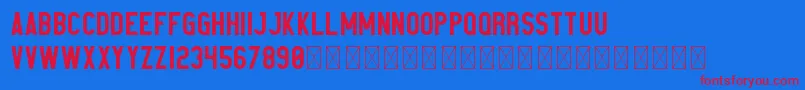 Elephant PersonalUse Font – Red Fonts on Blue Background