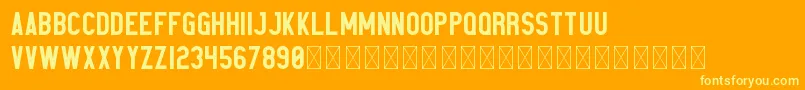 Elephant PersonalUse Font – Yellow Fonts on Orange Background