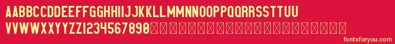Elephant PersonalUse Font – Yellow Fonts on Red Background