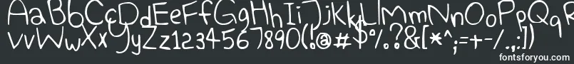 Шрифт ElephantHiccups – белые шрифты
