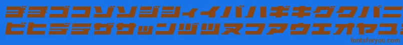 ELEPKO   Font – Brown Fonts on Blue Background