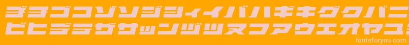 ELEPKO   Font – Pink Fonts on Orange Background