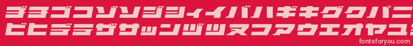 fuente ELEPKO   – Fuentes Rosadas Sobre Fondo Rojo