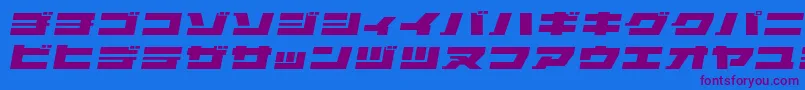 ELEPKO   Font – Purple Fonts on Blue Background