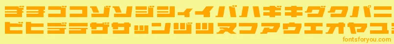 ELEPKR   Font – Orange Fonts on Yellow Background