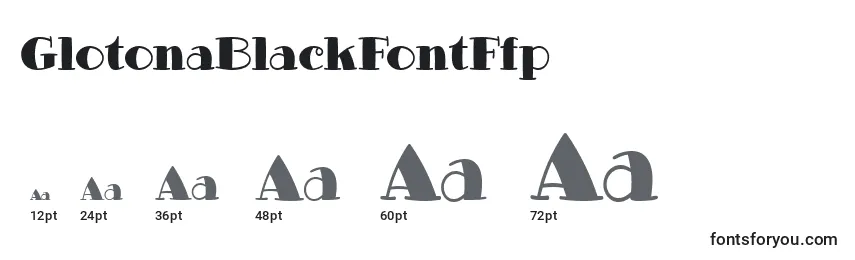 GlotonaBlackFontFfp Font Sizes
