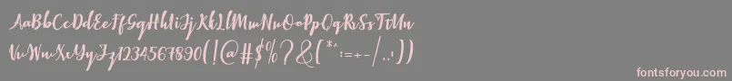 Elistabeta Font – Pink Fonts on Gray Background