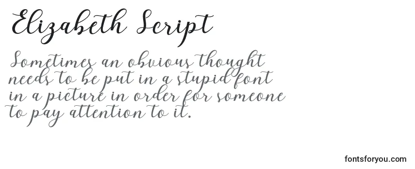 Elizabeth Script Font