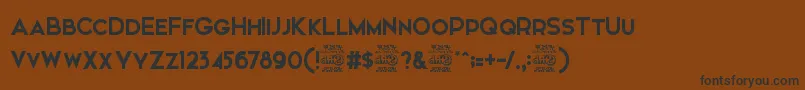 Elkwood   Free Font – Black Fonts on Brown Background