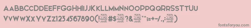 Elkwood   Free Font – Gray Fonts on Pink Background