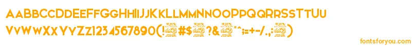 Elkwood   Free Font – Orange Fonts on White Background