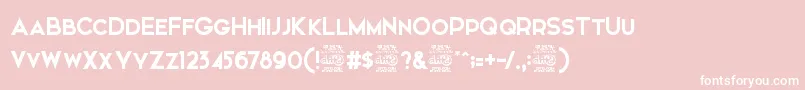 Elkwood   Free Font – White Fonts on Pink Background