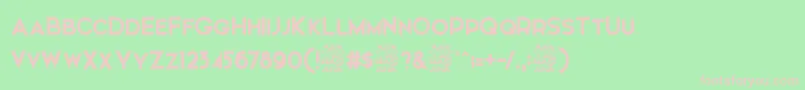 Elkwood   Free Font – Pink Fonts on Green Background