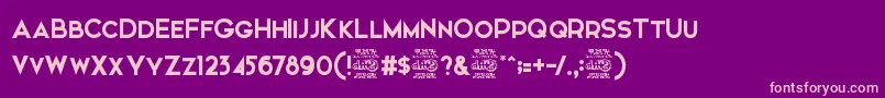 Elkwood   Free Font – Pink Fonts on Purple Background