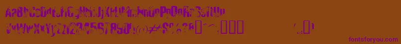 ELLIBD   Font – Purple Fonts on Brown Background