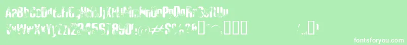 ELLIBD   Font – White Fonts on Green Background