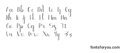 Ellic Script 1 -fontin tarkastelu