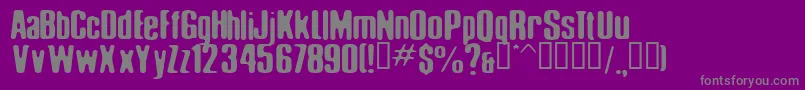ELLIS   -Schriftart – Graue Schriften auf violettem Hintergrund