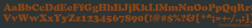 ellis Font – Brown Fonts on Black Background