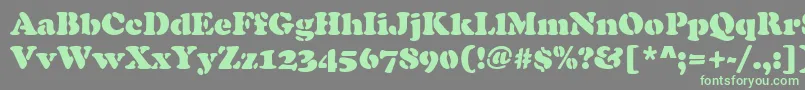 ellis Font – Green Fonts on Gray Background