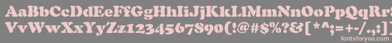 ellis Font – Pink Fonts on Gray Background