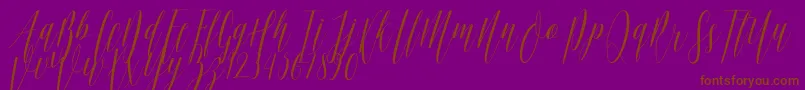 More about Ellisa DF Font Ellisa DF Font – Brown Fonts on Purple Background
