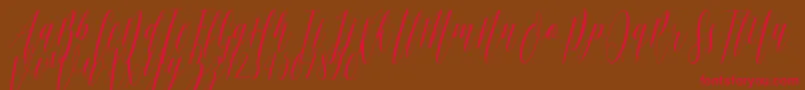 Ellisa DF Font – Red Fonts on Brown Background