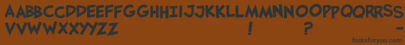 Jaysfxbold Font – Black Fonts on Brown Background