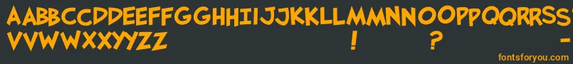Jaysfxbold Font – Orange Fonts on Black Background