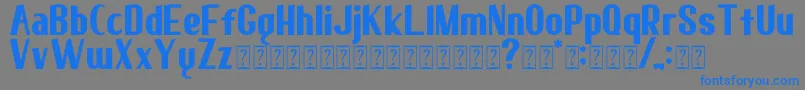 elma 01 Font – Blue Fonts on Gray Background