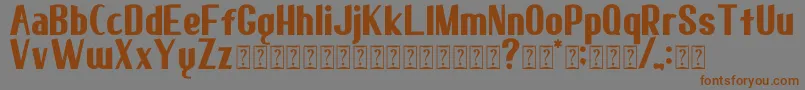 elma 01 Font – Brown Fonts on Gray Background