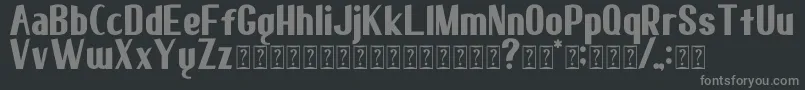 elma 01 Font – Gray Fonts on Black Background