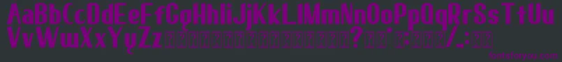 elma 01 Font – Purple Fonts on Black Background