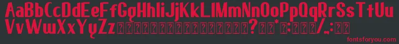 elma 01 Font – Red Fonts on Black Background
