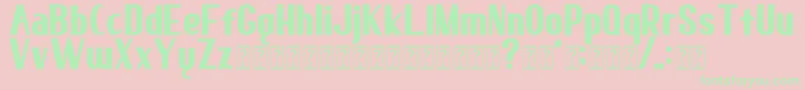 elma 02 Font – Green Fonts on Pink Background