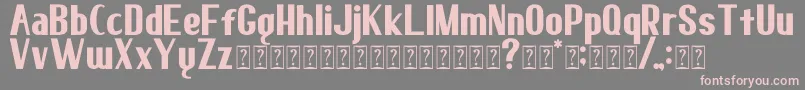 elma 02 Font – Pink Fonts on Gray Background