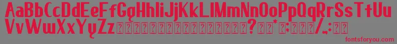 elma 02 Font – Red Fonts on Gray Background