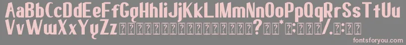 elma 03 Font – Pink Fonts on Gray Background