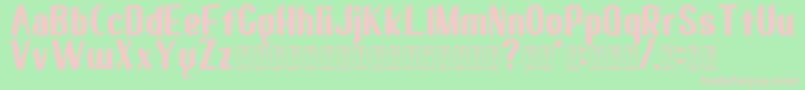 elma 03 Font – Pink Fonts on Green Background