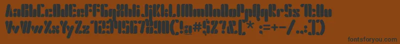 Шрифт Elsuave Regular – чёрные шрифты на коричневом фоне