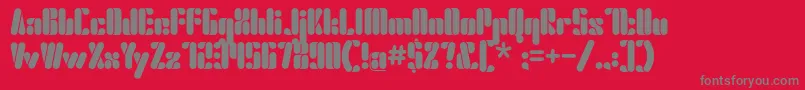 Elsuave Regular Font – Gray Fonts on Red Background