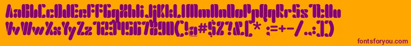 Шрифт Elsuave Regular – фиолетовые шрифты на оранжевом фоне