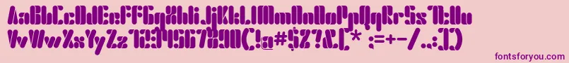 Elsuave Regular-Schriftart – Violette Schriften auf rosa Hintergrund