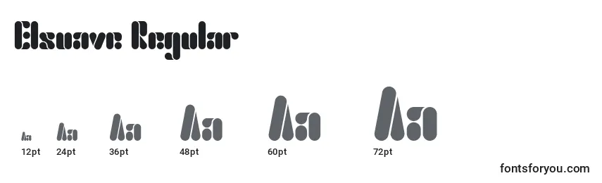 Elsuave Regular Font Sizes