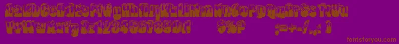 LendemainDeVeille Font – Brown Fonts on Purple Background